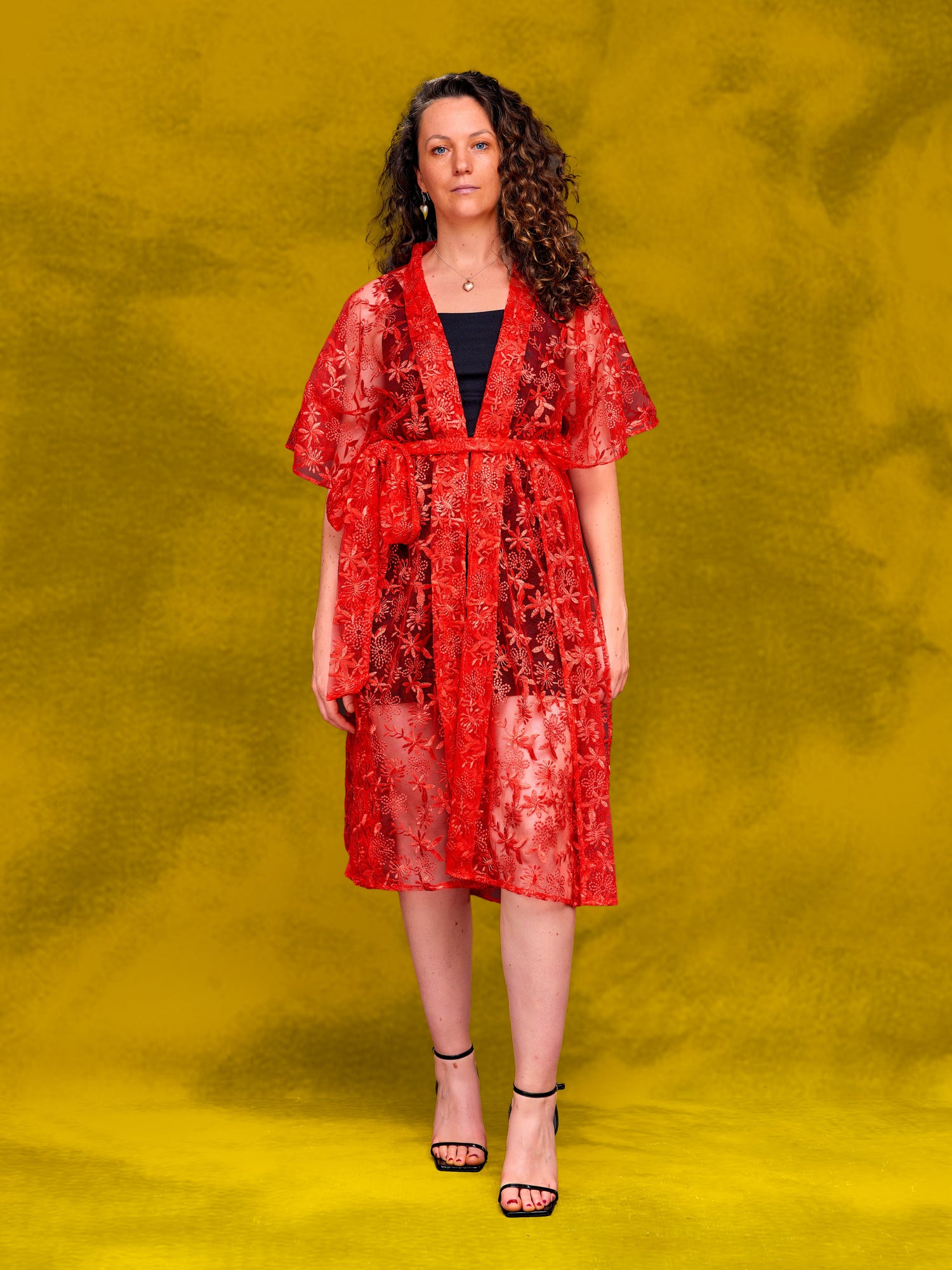 Embroidered Kimono Dresses