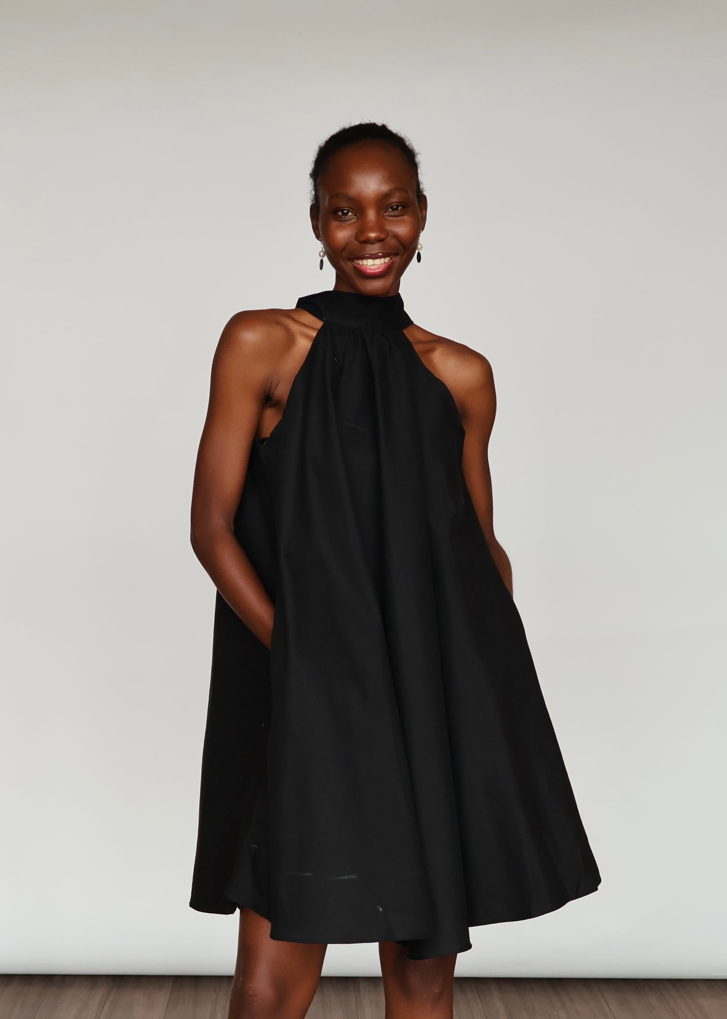 Cindy Cotton Dress - Black