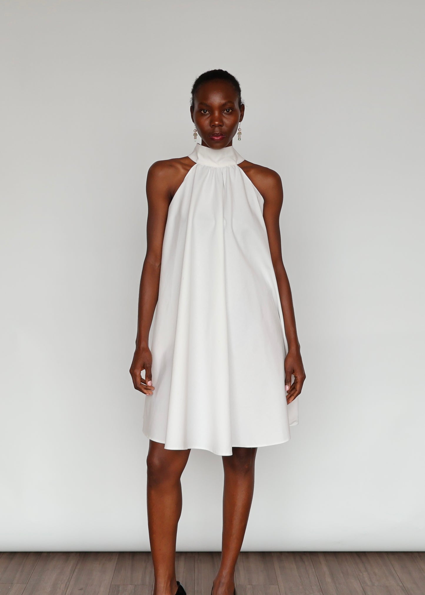 Cindy Cotton Dress - White