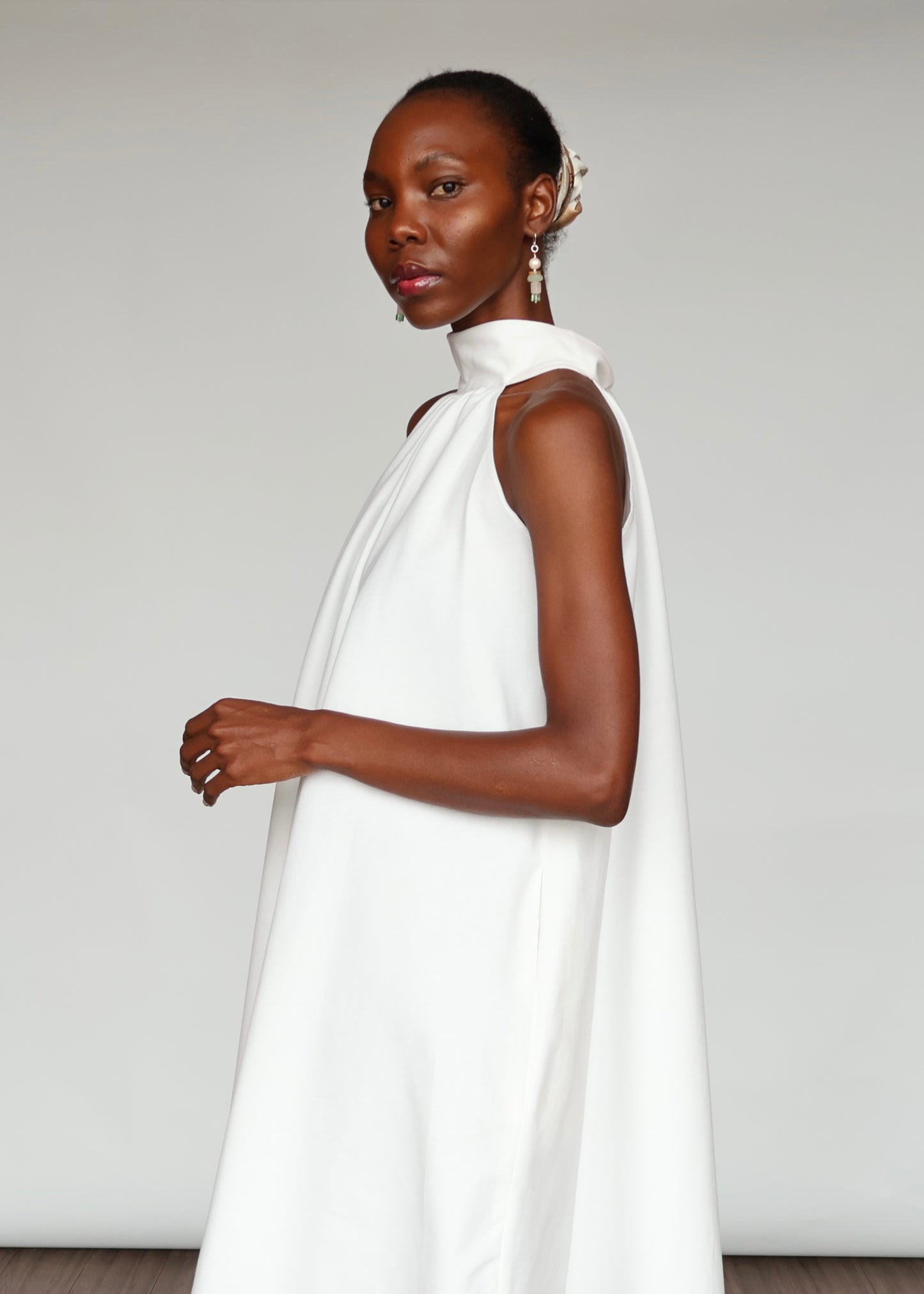 Cindy Cotton Dress - White