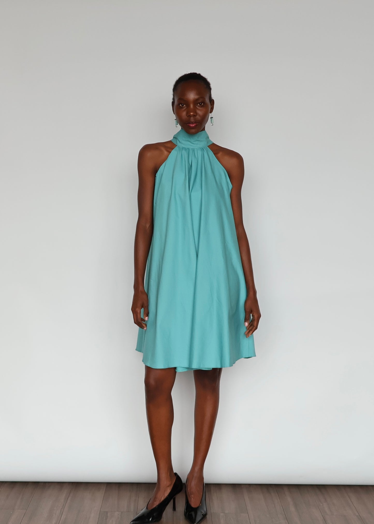Cindy Cotton Dress - Baby Blue