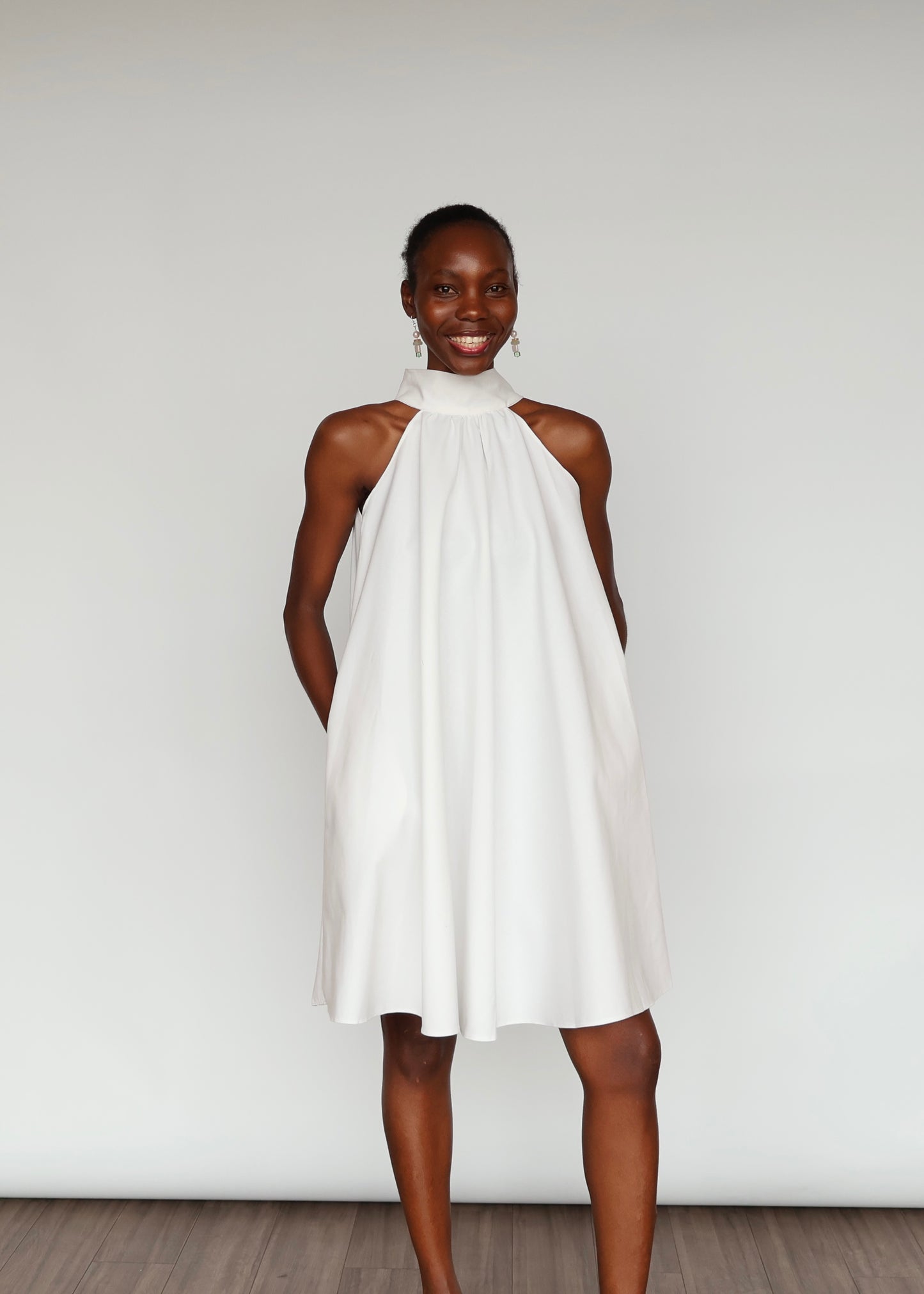 Cindy Cotton Dress - White