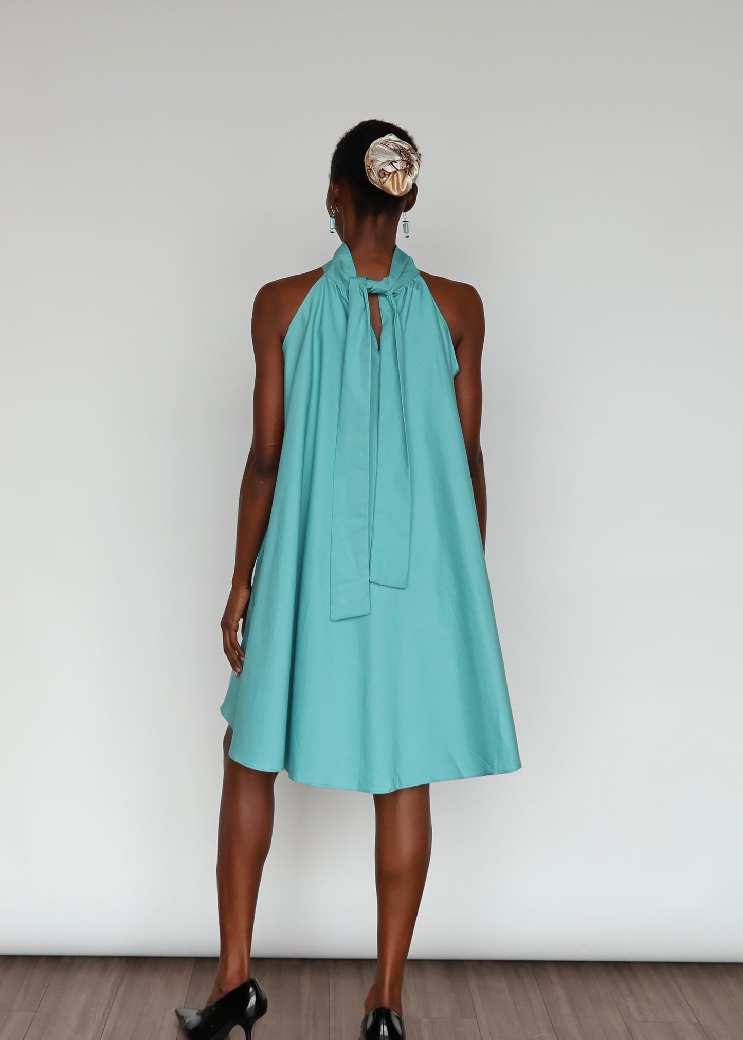 Cindy Cotton Dress - Baby Blue