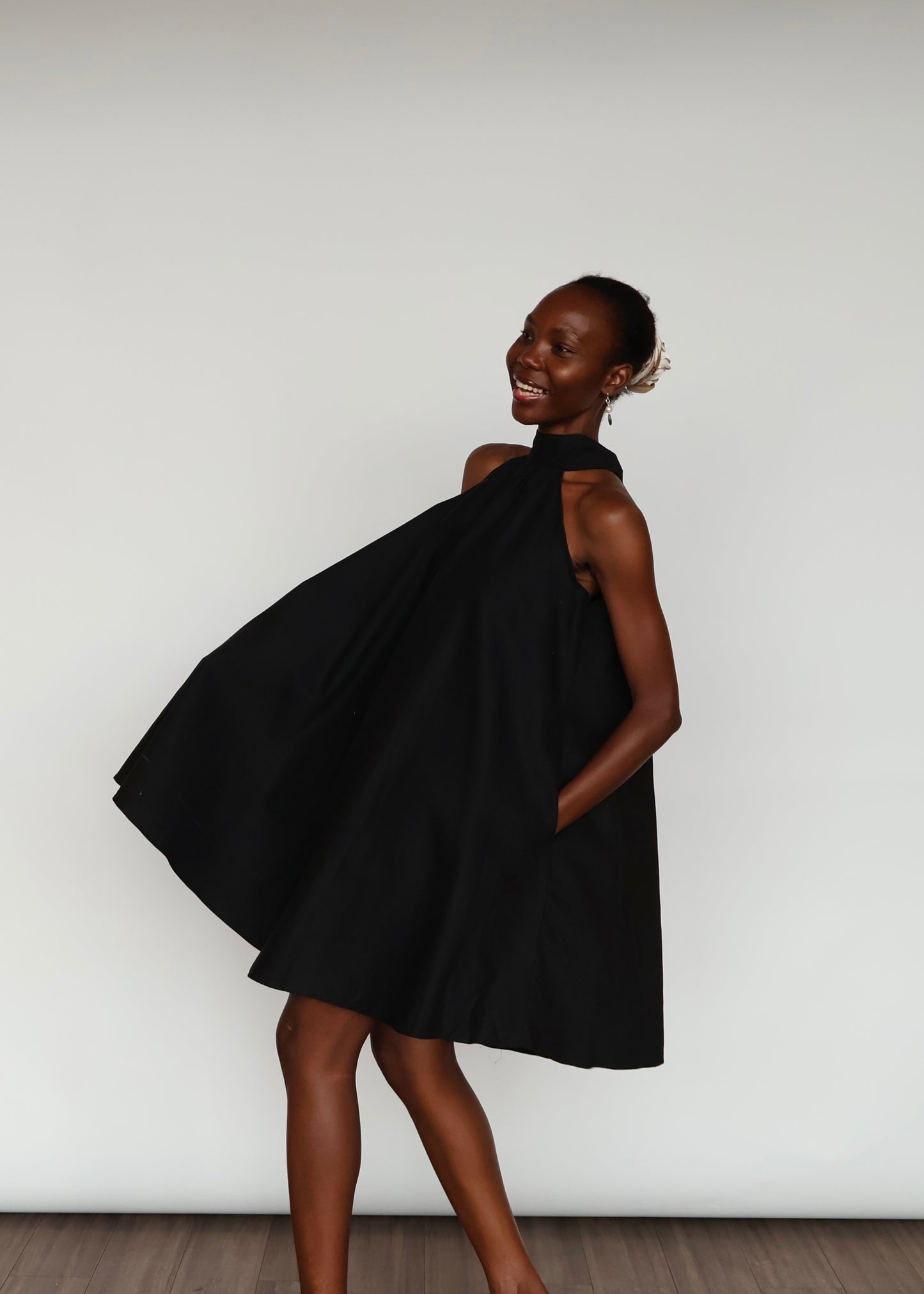 Cindy Cotton Dress - Black